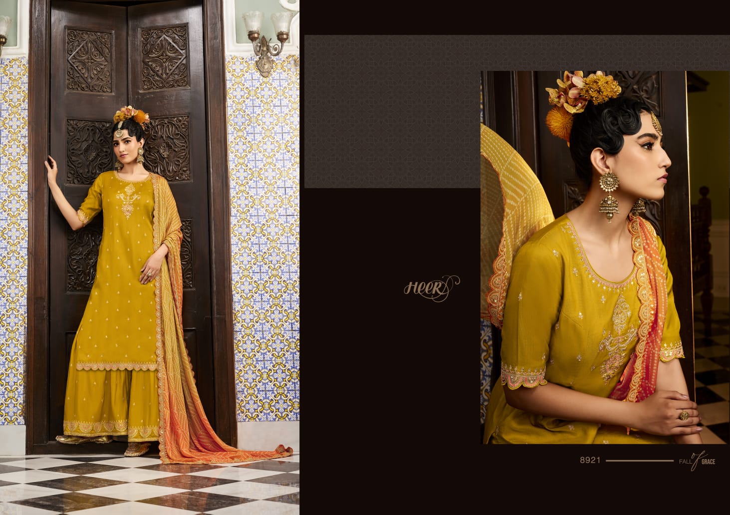 Heer Nohreen By Kimora 8921-8928 Wedding Salwar Suit Collection